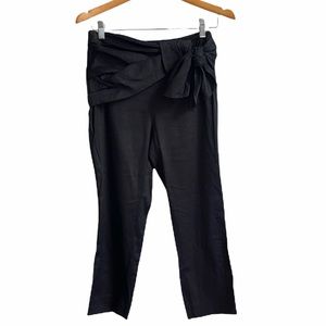 Zara front wrap black pants